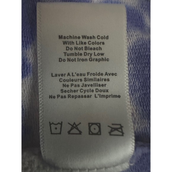 Spiritual Gangster Laguna Tie Dye Joggers Sweatpants Sz L Blue & White Stretchy - Picture 4 of 11